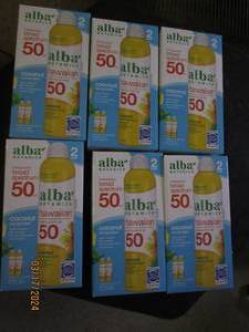 lot 299 image: 6 packages of 2 alba borad spectrum hawaiian 50 sunscreen