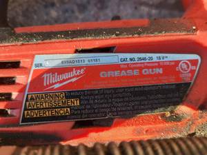 Milwaukee Grease Gun