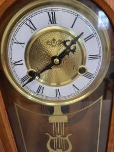West Minister Chime Pendulum Quartz Wall Clock with Wind up Key -- Only Wound 3 Times