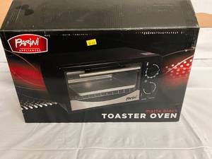 Parini Matte Black Toaster Oven, Works