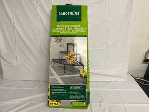Iron Decorative Flower Steps - Round