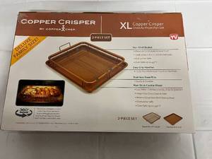 Copper Crisper XL Oven Air Fryer Pan Set