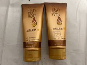2 Bottles of Skin So Soft Satin Glow Body Lotion