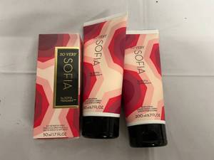 Sofia Parfume Spray and 2 Bottles of Body Lotion