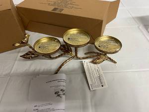 2 Autumn Romance Center Piece Candle Holders