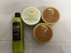 Hemp Seed Oil Shower Shake, Body Cream, 2 Body Whip