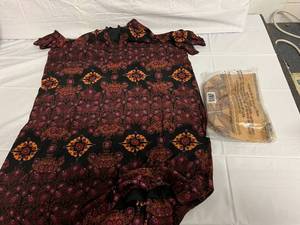 Open Shoulder Dress XL, and Makeup Bag