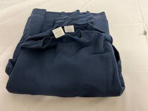 2 Navy Blue Crew Neck Sweatshirts - 2XL