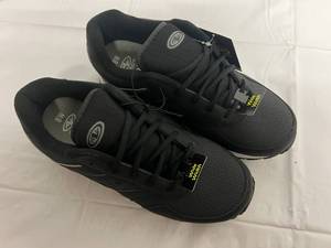 Athletic Works Wide Fit Memory Foam Sneakers - Black - Size 8W