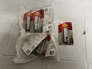 2 x 4 Packs of Decorative Large Matte Blakc Command Hooks