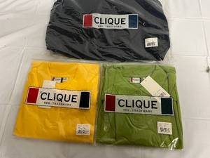 Navy Blue Dress Shirt, Yellow Polo, Green Polo - 3XL