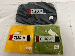 Navy Blue Dress Shirt, Yellow Polo, Green Polo - 3XL