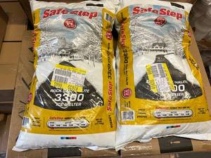 2 Bags of Safe Step 3300 Rock Salt Ice Melter
