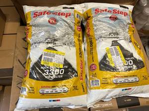 2 Bags of Safe Step 3300 Rock Salt Ice Melter