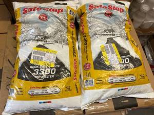 2 Bags of Safe Step 3300 Rock Salt Ice Melter