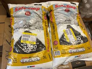 2 Bags of Safe Step 3300 Rock Salt Ice Melter