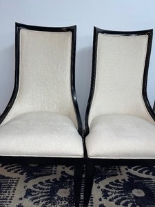 Set of 2 High Back Dining Chairs