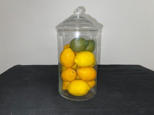 Glass Canister of Faux Fruit