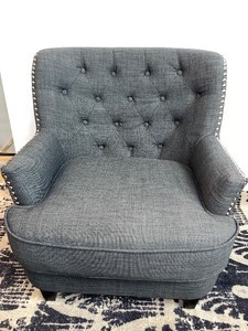 Set of 2 Formal Upholstrey Chairs - Charcoal Gray
