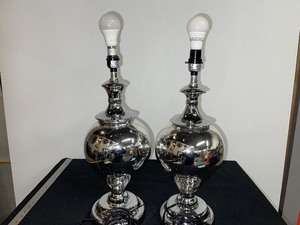 Set of (2) Glass Table Lamps