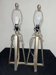 Set of (2) Metal Table Lamps