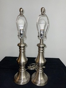 Set of (2) Metal Table Lamps