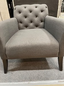 Upholstered Tufted Formal Chair