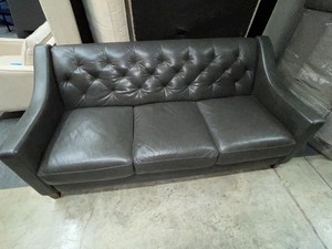 Leather Tufted Sofa