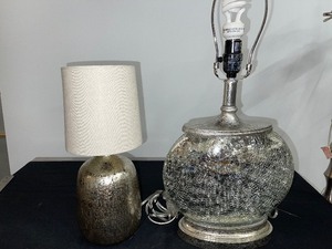 Lot of (2) Iridescent Lamps