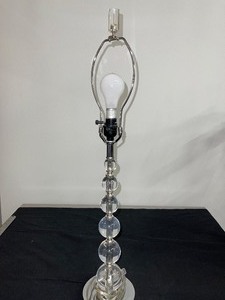 Metal and Glass Table Lamp