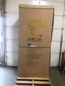Husky Pro Duty Welded 20-Gauge Steel Freestanding Garage Cabinet in Black LINE-X (36 in. W x 81 in. H x 24 in. D) Customer Returns See Pictures