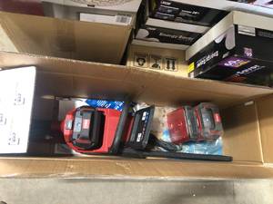 Pallet of Assorted Tools and General Merchandise Various Models and Conditions, Open box, Shelf pull, Returns and more  See Pictures