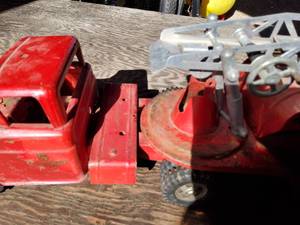 Antique Firetruck with ladder, see pics.