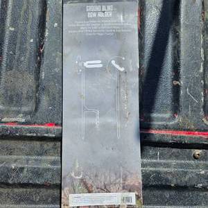 Ground blind gun or bow holder, New