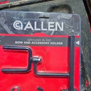 Ground blind gun or bow holder, New