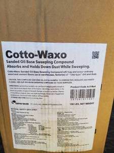 Cotto-waxo oil base sand sweeping compound. new 100#
