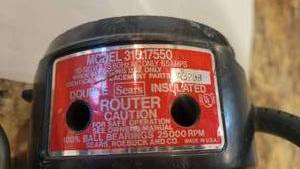 Craftsman 1 HP Router & Bit