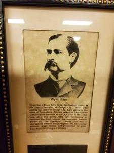 Wyatt Erp Marshall badge, print