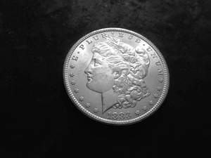 lot 10 image: 1883 CC Morgan Silver Dollar