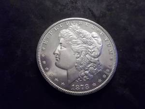lot 3 image: 1878 S Morgan Silver Dollar