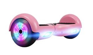 lot 191 image: New GlareWheel 200-Watt 36V Hoverboard in Pink