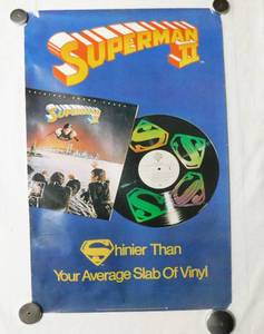 1981 Superman II Soundtrack Single Sided Poster