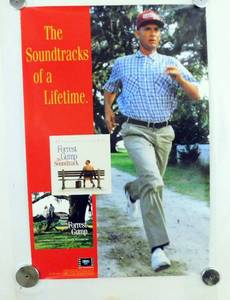 1994 Forest Gump Soundtrack Single Sided Poster