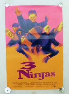 1992 3 Ninjas Double Sided Original Movie Theater Poster