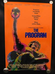 1993 The Program Original Double Sided Original Movie Theater Poster