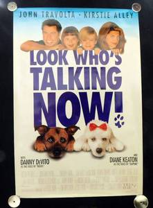 1993 Look Whos Talking Now Double Sided Original Movie Theater Poster