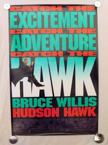 1991 Hawk Original Double Sided Original Movie Theater Poster