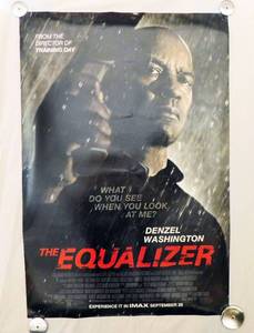 2014 The Equalizer Double Sided Original Advance Movie Theater Poster