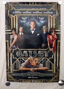 2013 The Great Gatsby Double Sided Original Advance Movie Theater Poster