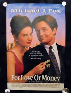 1993 For Love or Money Original Double Sided Original Movie Theater Poster
